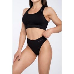 Stringi high waist. Białe stringi GYM GLAMOUR, bez wzorów. Za 39.99 zł.