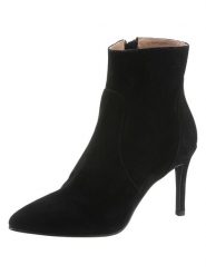 Heine Skórzane botki w kolorze czarnym rozmiar: 39. Czarne botki damskie Heine, eleganckie, bez obcasa, na szpilce, bez zapięcia. Za 225.45 zł.