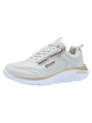 Kangaroos Sneakersy "K-WN Wish RV" w kolorze kremowym rozmiar: 40. Brązowe obuwie sportowe damskie KangaROOS, bez zapięcia. Za 136.13 zł.