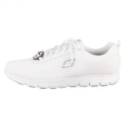 Buty do chodzenia damskie Skechers Ghenter Bronaugh. Białe obuwie sportowe damskie Skechers, z materiału, bez zapięcia, trekkingowe. Za 601.00 zł.