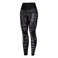 Legginsy sportowe damskie z wysokim stanem EXTREME HOBBY LETTERS. Czarne legginsy damskie EXTREME HOBBY, m, bez wzorów, z elastanu. Za 229.00 zł.