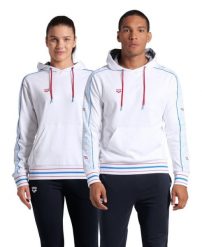 Bluza Arena Fireflow Hooded Sweat Inserts z kapturem. Białe bluzy damskie Arena, l, bez wzorów, z bawełny, z kapturem. Za 199.00 zł.