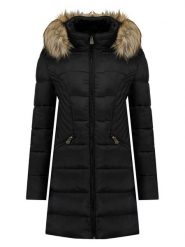 Canadian Peak Parka "Akapeak" w kolorze czarnym rozmiar: XL. Czarne parki damskie Canadian Peak, xl, bez kaptura. Za 263.53 zł.