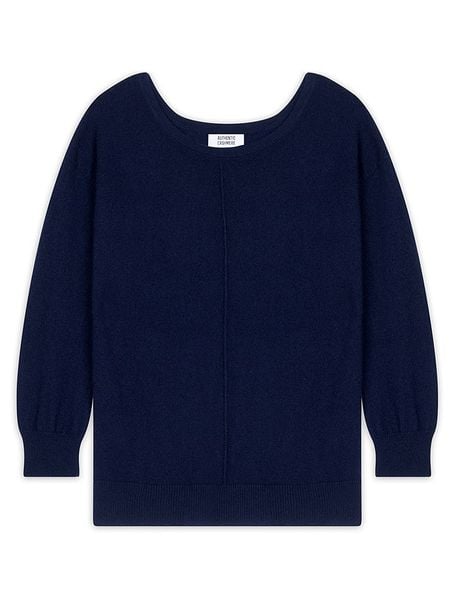 AUTHENTIC CASHMERE Kaszmirowy sweter "Faraut" w kolorze granatowym rozmiar: XL. Niebieskie swetry klasyczne damskie AUTHENTIC CASHMERE, xl, z kaszmiru, bez kołnierzyka. Za 355.78 zł.