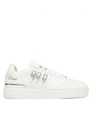 PHILIPP PLEIN Sneakersy FAES WSC2780 PLE075N Biały. Białe obuwie sportowe damskie Philipp Plein, ze skóry, bez zapięcia. Za 2,379.00 zł.