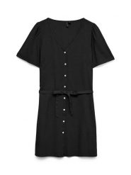 Vero Moda Sukienka w kolorze czarnym rozmiar: XL. Czarne sukienki damskie Vero Moda, bez wzorów, z tkaniny, bez ramiączek. Za 109.78 zł.