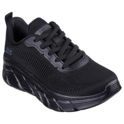 Buty do chodzenia damskie Skechers Bobs B Flex Hi Fly. Czarne obuwie sportowe damskie Skechers, z materiału, bez zapięcia, trekkingowe. Za 441.00 zł.