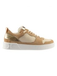 Högl Skórzane sneakersy "Macba Seven" w kolorze beżowym rozmiar: 41. Brązowe obuwie sportowe damskie Högl, bez zapięcia. Za 356.61 zł.