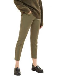 Tom Tailor Spodnie w kolorze khaki rozmiar: W36/L28. Brązowe spodnie materiałowe damskie Tom Tailor, bez wzorów, z materiału. Za 57.06 zł.
