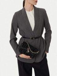 Eva Minge Torebka EO-KY-356 Czarny. Czarne listonoszki damskie Eva Minge, bez wzorów, ze skóry, bez dodatków. Za 229.99 zł.