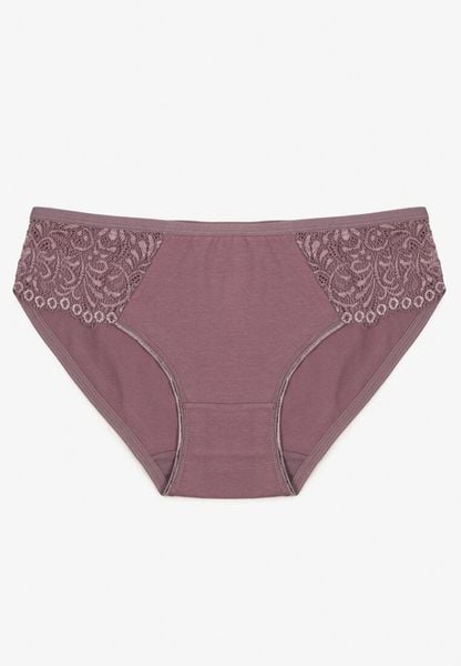 Fioletowe Gładkie Majtki Figi z Bawełny Venessila. Fioletowe figi Born2be, bez wzorów, z bawełny. Za 9.99 zł.