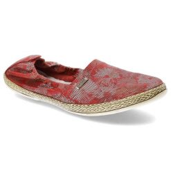 Czerwone Espadryle Lemar Damskie Wygodne Lekkie Buty. Czerwone espadryle damskie Lemar, z aplikacjami, ze skóry, bez obcasa, na płaskiej podeszwie. Za 139.00 zł.