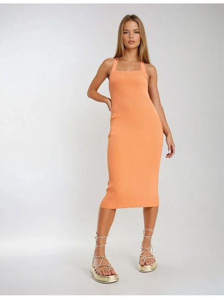 Monki Sukienka w kolorze pomarańczowym rozmiar: S. Pomarańczowe sukienki damskie Monki, bez wzorów, bez ramiączek. Za 69.99 zł.