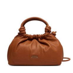 Torebka Tommy Hilfiger. Brązowe torebki klasyczne damskie Tommy Hilfiger, bez dodatków. Za 849.99 zł.