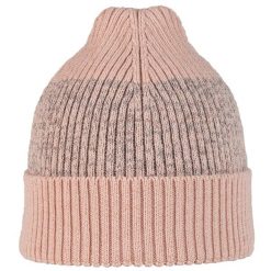 Czapka sportowa Running z odblaskiem z wełny merino active beanie. Czerwone czapki damskie Buff, bez wzorów, z wełny. Za 179.99 zł.