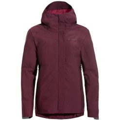 Kurtka przeciwdeszczowa damska VAUDE Cyclist Warm. Czerwone kurtki damskie Vaude, m, bez wzorów, z materiału, bez kaptura. Za 996.45 zł.
