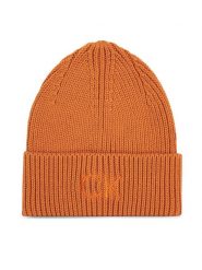Calvin Klein Czapka Re-Lock Beanie W/Emb K60K608660 Brązowy. Brązowe czapki damskie Calvin Klein, na zimę, bez wzorów, z bawełny. Za 239.99 zł.