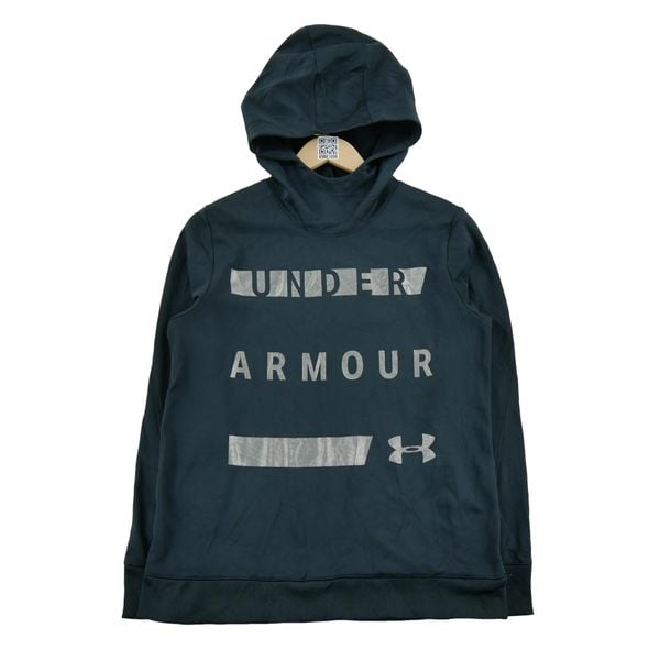 Under Armour bluza damska z kapturem. Czarne bluzy damskie Under Armour, l, bez wzorów, z materiału, z kapturem. Za 106.46 zł.