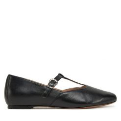 Baleriny Caprice. Czarne balerinki damskie Caprice, bez wzorów. Za 289.99 zł.