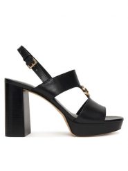 MICHAEL Michael Kors Sandały Erin Platform 40S6ERHS1L Czarny. Czarne kozaki damskie MICHAEL Michael Kors, ze skóry, bez obcasa, na słupku, bez zapięcia. Za 739.99 zł.