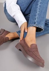 Brązowe Mokasyny Vices z Ozdobną Wstawką Akelie. Brązowe mokasyny damskie Born2be, bez obcasa. Za 79.99 zł.