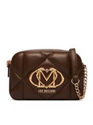 LOVE MOSCHINO Torebka JC4038PP1PLC0300 Brązowy. Brązowe listonoszki damskie Love Moschino, bez wzorów, ze skóry, bez dodatków. Za 879.99 zł.