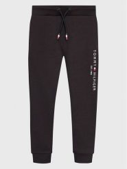 Tommy Hilfiger Spodnie dresowe Essential KS0KS00214 M Czarny Regular Fit. Czarne spodnie dresowe chłopięce Tommy Hilfiger, z bawełny. Za 159.99 zł.
