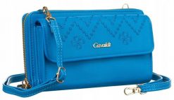 Stylowa torebka-portfel 4U Cavaldi M-13 niebieska. Niebieskie torebki klasyczne damskie 4U Cavaldi, ze skóry ekologicznej, bez dodatków. Za 59.99 zł.