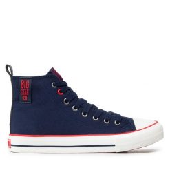 Trampki Big Star Shoes. Niebieskie trampki damskie BIG STAR SHOES, bez wzorów, bez zapięcia. Za 109.99 zł.