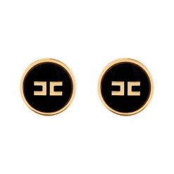 Kolczyki Elisabetta Franchi. Czarne kolczyki damskie Elisabetta Franchi. Za 679.99 zł.