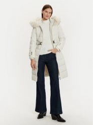 Morgan Płaszcz zimowy 242-GARENA Écru Slim Fit. Kurtki damskie Morgan, na zimę, bez wzorów, z syntetyku, bez kaptura. Za 679.99 zł.