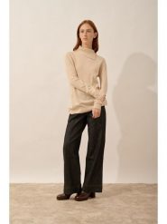 Just Cashmere Kaszmirowy golf "Dundee" w kolorze beżowym rozmiar: XL. Brązowe golfy damskie Just Cashmere, xl, bez wzorów, z kaszmiru, bez ramiączek. Za 369.99 zł.