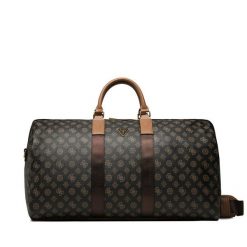 Torba podróżna Guess. Brązowe torby podróżne Guess, z aplikacjami. Za 919.99 zł.