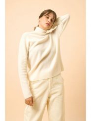 Just Cashmere Kaszmirowy golf "Alyssa" w kolorze kremowym rozmiar: L. Brązowe golfy damskie Just Cashmere, l, bez wzorów, z kaszmiru, bez ramiączek. Za 421.67 zł.