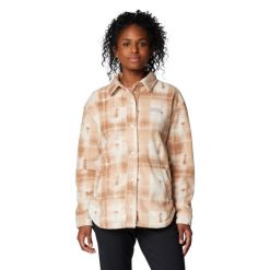 Kurtka sportowa damska Columbia Benton Springs Fleece Shirt Jacket II. Brązowe kurtki sportowe damskie Columbia, l, bez wzorów, z poliesteru, bez kaptura. Za 159.99 zł.