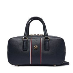 Torebka Tommy Hilfiger. Niebieskie torebki klasyczne damskie Tommy Hilfiger, bez dodatków. Za 649.99 zł.