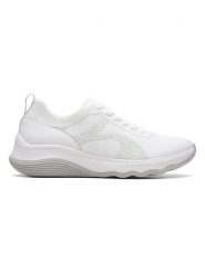 Clarks Sneakersy "Circuit Tie" w kolorze białym rozmiar: 37. Białe obuwie sportowe damskie Clarks, bez zapięcia. Za 130.99 zł.