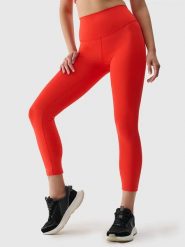 4F Legginsy sportowe w kolorze czerwonym rozmiar: XS. Czerwone legginsy damskie 4F, xs, bez wzorów, z materiału. Za 57.06 zł.