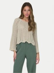 ONLY Sweter Nola 15233173 Szary Regular Fit. Szare swetry klasyczne damskie Only, s, z syntetyku, bez kołnierzyka. W wyprzedaży za 89.99 zł.