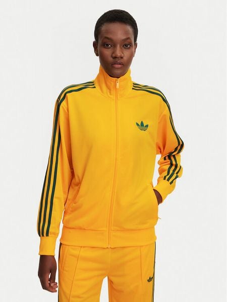 Adidas Bluza adicolor Classic Firebird JP2300 Żółty Loose Fit. Żółte bluzy damskie Adidas, xl, bez wzorów, z syntetyku, bez kaptura. Za 239.99 zł.