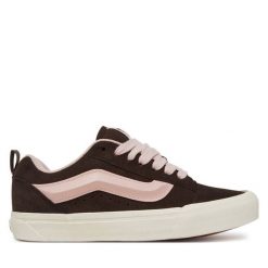 Tenisówki Vans. Brązowe trampki damskie Vans, bez wzorów, bez zapięcia. Za 259.99 zł.