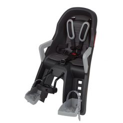 Przedni fotelik rowerowy Guppy Mini+(Pudełko). Szare foteliki rowerowe POLISPORT. Za 366.00 zł.