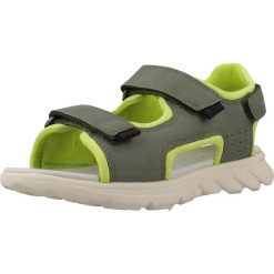 Sandały GEOX J SANDAL AIRADYUM BO Zielony. Zielone sandały damskie Geox, bez wzorów, z syntetyku, bez obcasa, bez zapięcia. Za 187.99 zł.