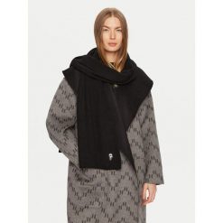 Szalik KARL LAGERFELD. Czarne szaliki damskie KARL LAGERFELD, bez wzorów. Za 569.99 zł.