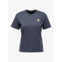 Koszulka bawełniana damska Black Diamond Heritage Badge SS Tee. Niebieskie koszulki sportowe damskie Black Diamond, bez wzorów, z bawełny, bez ramiączek. Za 140.99 zł.