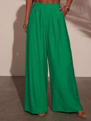 LA Angels Spodnie w kolorze zielonym rozmiar: S. Zielone spodnie materiałowe damskie LA Angels, bez wzorów, z materiału. Za 139.20 zł.