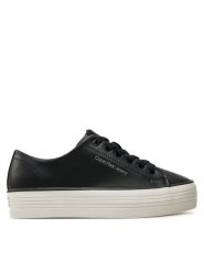 Calvin Klein Jeans Tenisówki Bold Vulc Flatf Low Lth In YW0YW01633 Czarny. Czarne trampki damskie Calvin Klein Jeans, bez wzorów, z jeansu, bez zapięcia. Za 239.99 zł.