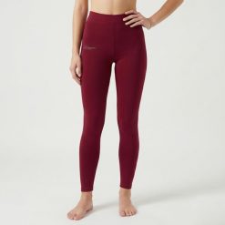 Damskie Legginsy do Jogi Elastyczne Wiśnia. Fioletowe legginsy damskie LEGEA, m, bez wzorów, z bawełny. Za 64.00 zł.