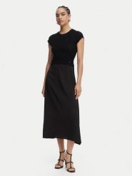 BOSS Sukienka koktajlowa C_Ficella 50559806 Czarny A-Line Fit. Czarne sukienki damskie Boss, bez wzorów, z wiskozy, wizytowe, bez ramiączek. Za 999.99 zł.