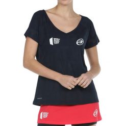 Koszulka do padla z krótkim rękawem damska Bullpadel Rapolan. Bluzki damskie bullpadel, xl, bez wzorów, bez kołnierzyka, bez ramiączek. Za 169.99 zł.